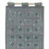 1-24 pakkekalender m. ringe til ophæng, grå