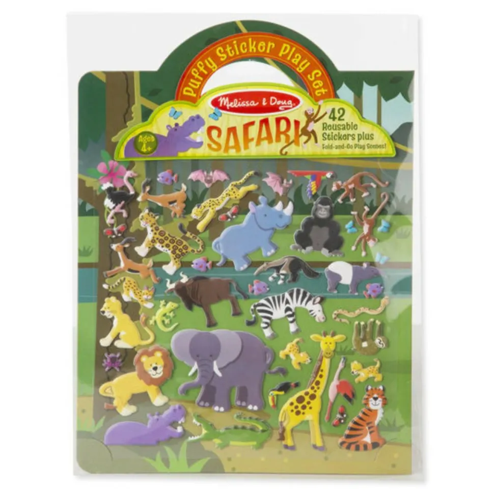 Aktivitetsbog med klistermærker - Safari