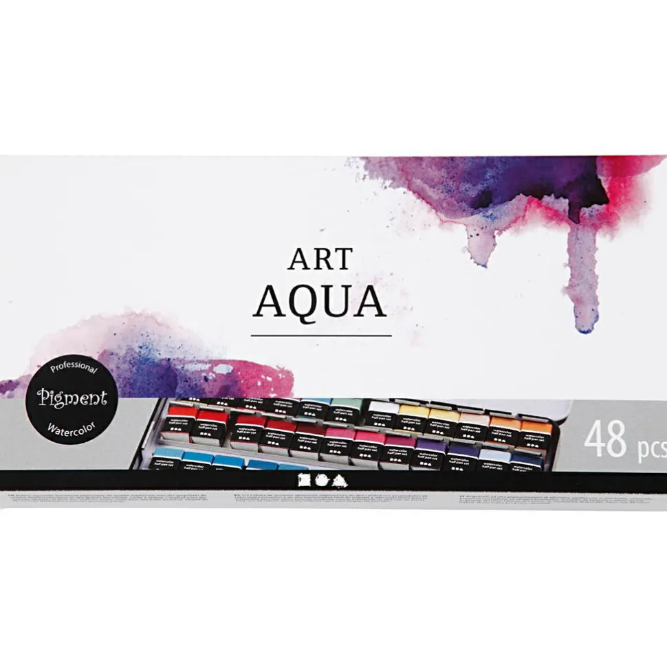 Akvarelfarver Art Aqua, 48 farver