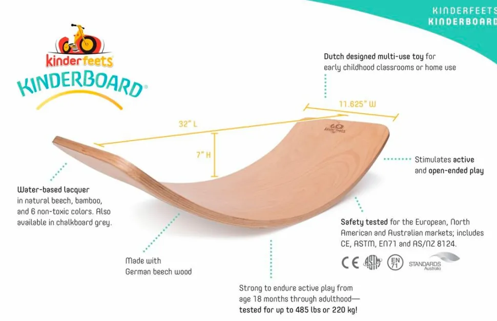 Balancebræt Kinderboard - Regnbue