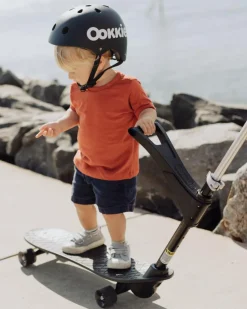 Begynder-skateboard - Sort