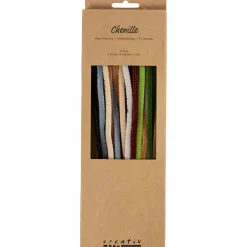Chenille Ø6 mm. - Natur, 25 stk