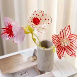 Crepepapir m. stræk - Lilla/pink, 8 ark