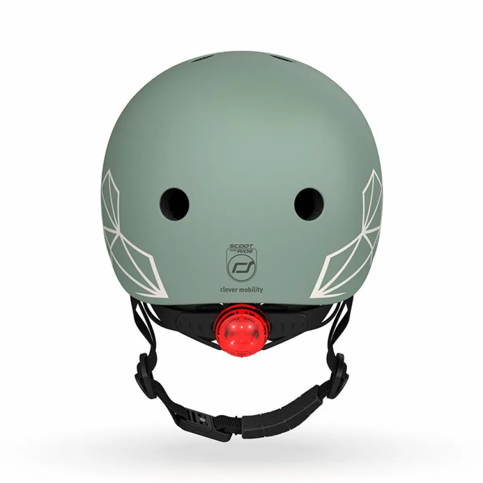 Cykelhjelm til baby, 45-51 cm - Green lines