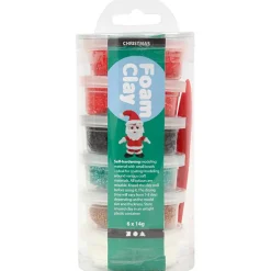 Foam Clay 6 x14 gr. - Julefarver
