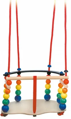 Gynge med træperler