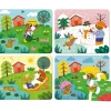 Puslespil i træ - De 4 årstider, 4 x 6 brikker