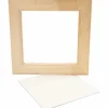 Træramme m. malerplade (20,8 x 20,8 cm)