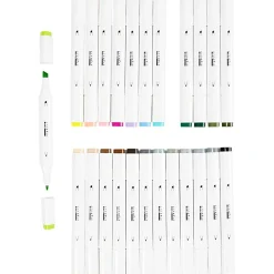 Twin Markers - Natur & pastel, 24 stk