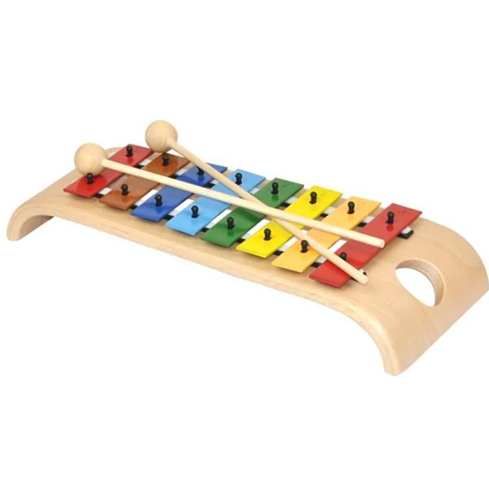 Xylofon med 8 metalklangstave (C dur)